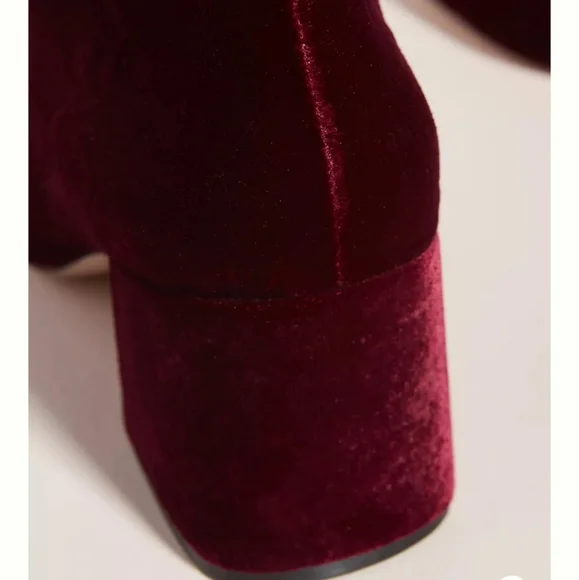 Schutz Granny Lace-up Boots - wine - Picture 4 of 12